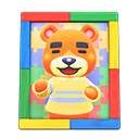 Animal Crossing Teddy's Photo|Colorful Image