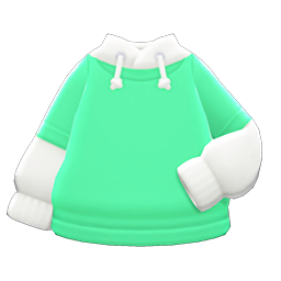 Tee-parka Combo Mint