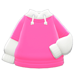 Tee-parka Combo Pink