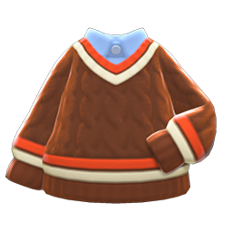 Animal Crossing Tennis Sweater|Brown Image