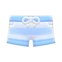 Animal Crossing Terry-cloth Shorts|Blue Image