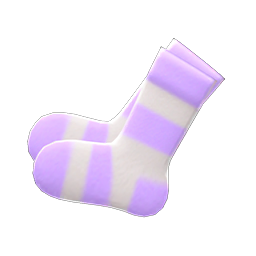 Terry-cloth Socks Purple