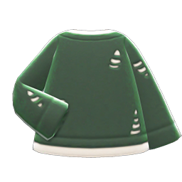 Thread-worn Sweater Green