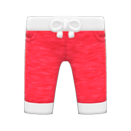 Three-quarter Sweatpants Red