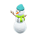 Three-tiered Snowperson Light blue