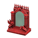 Throwback Gothic Mirror Red