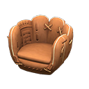 Throwback Mitt Chair Brown