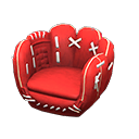 Throwback Mitt Chair Red