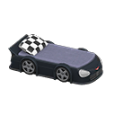 Animal Crossing Throwback Race-car Bed|Black Image