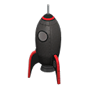 Animal Crossing Throwback Rocket|Black Image