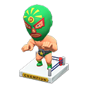 Throwback Wrestling Figure Green