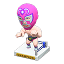 Throwback Wrestling Figure Pink
