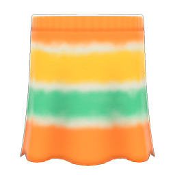 Tie-dye Skirt Orange