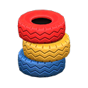 Tire Stack Colorful