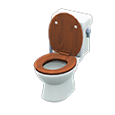 Animal Crossing Toilet|Dark wood Image