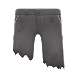 Animal Crossing Torn Pants|Black Image