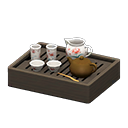 Animal Crossing Traditional Tea Set|Floral Image