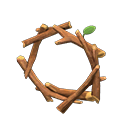 Animal Crossing Tree Branch Wreath Image