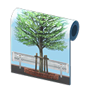 Animal Crossing Tree-lined Wall Image