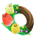 Animal Crossing Tulip Wreath Image