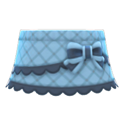 Animal Crossing Tweed Frilly Skirt|Blue Image