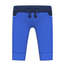 Animal Crossing Two-tone Pants|Blue Image