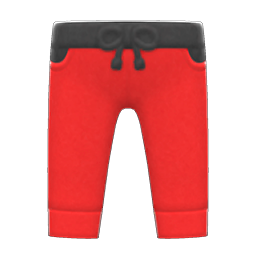 Two-tone Pants Red