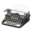 Animal Crossing Typewriter|Black Image