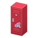 Upright Locker Red / Cute