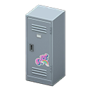 Upright Locker Silver / Cute