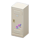 Upright Locker White / Cute