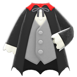Animal Crossing Vampire Costume|Black Image