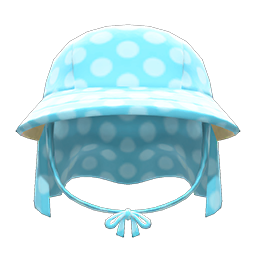 Animal Crossing Veiled Gardening Hat|Blue Image