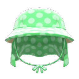 Veiled Gardening Hat Green