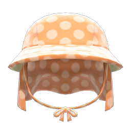 Veiled Gardening Hat Orange