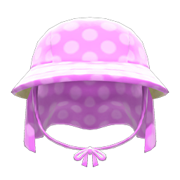 Veiled Gardening Hat Pink