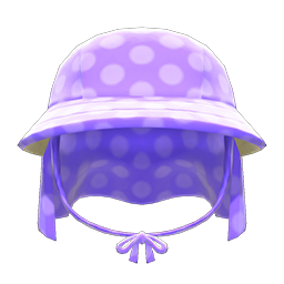 Veiled Gardening Hat Purple