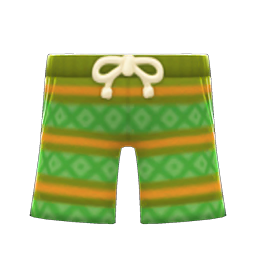 Animal Crossing Vibrant Shorts|Avocado Image