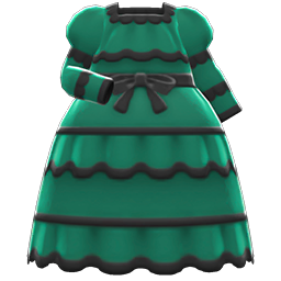 Victorian Dress Green