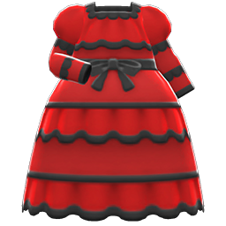 Victorian Dress Red