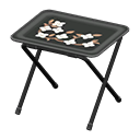 Animal Crossing Vintage TV Tray|Black / Black Image