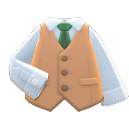 Animal Crossing Waistcoat|Beige Image