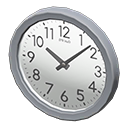 Wall Clock Silver