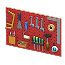 Wall-mounted Tool Board Red