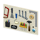 Wall-mounted Tool Board White