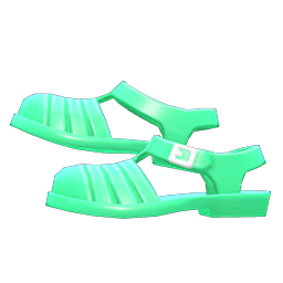 Animal Crossing Water Sandals|Green Image