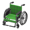 Wheelchair Green plaid