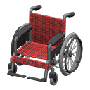 Wheelchair Red plaid