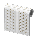 White Perforated-Board Wall