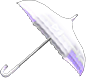 Animal Crossing White Shiny-bows Parasol Image